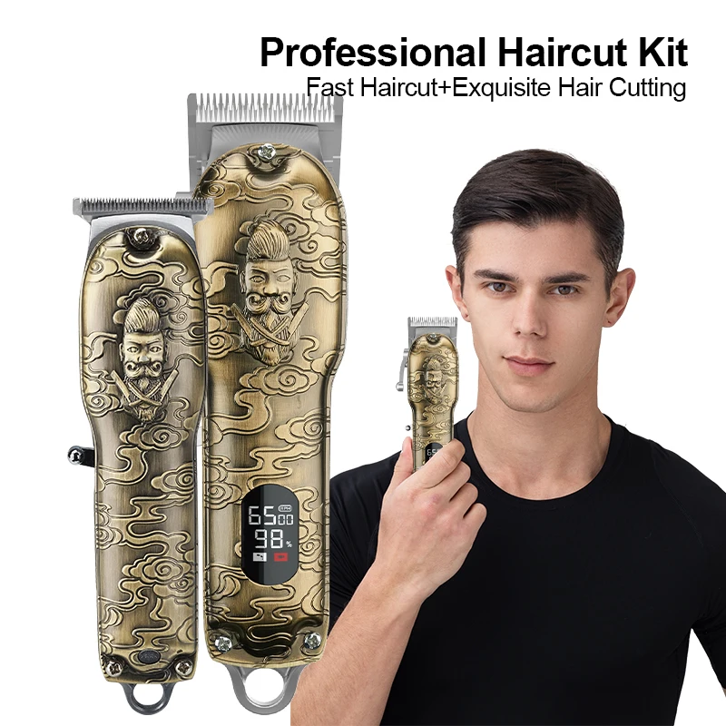 
waterproof hair clipper professional Rechargeable Cordless for men Barber Clipper 