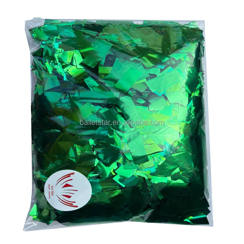 Party Supplies Fireproof Rectangle Metallic Paper Confetti