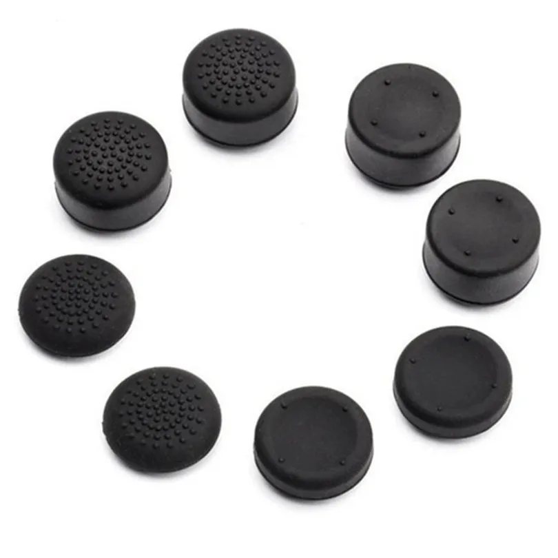 SYYTECH 8 in 1 Soft Protector Silicone Thumb Stick Grips Cap Cover for PS5 PS4 PS3 Controller Gmae Accessories
