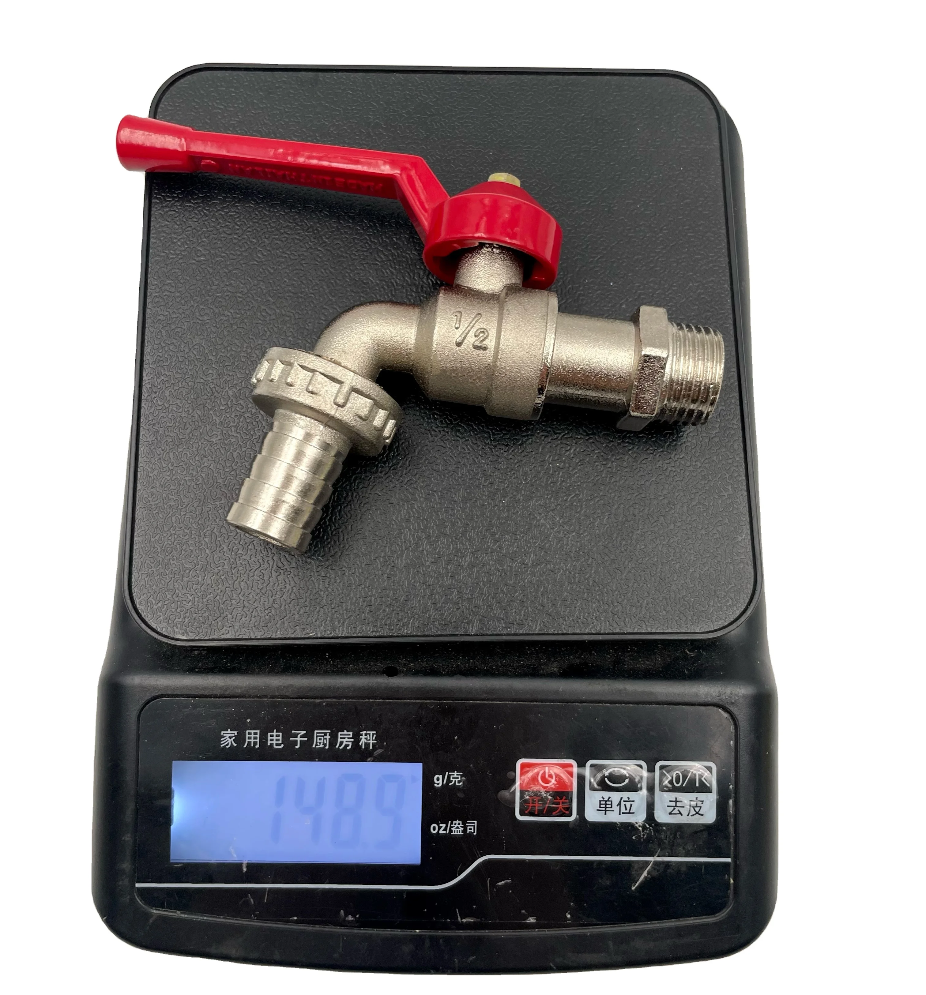 1/2  Garden Bib Tap Faucet  Quick Open Water Bibcock Polished Tap Valve with Long Handle