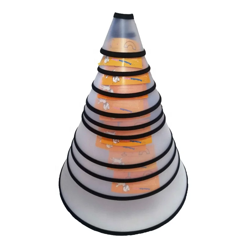 Adjustable Recovery Anti-Bite Lick Wound Healing Protective Neck Cone Collar for Pet Dog & Cat