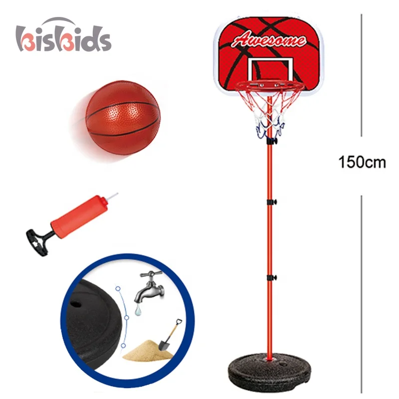 Sport game set plastic kids basketball toys with assembly