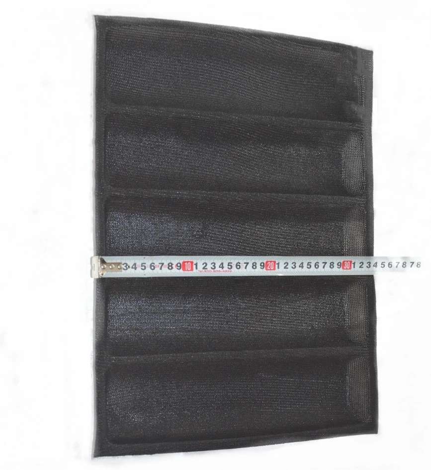 GT Silicone Perforated Baking Forms Sandwich Mold French Baguette Bread Pan Food Mat 5 Loaf Non-Stick Baking Liners