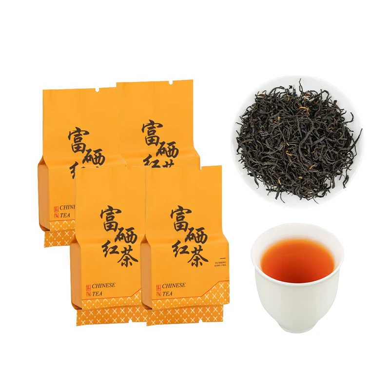 OEM Tea bag milk tea powder Chinese natural green organic independent packaging  beauty and  selenium rich black tea