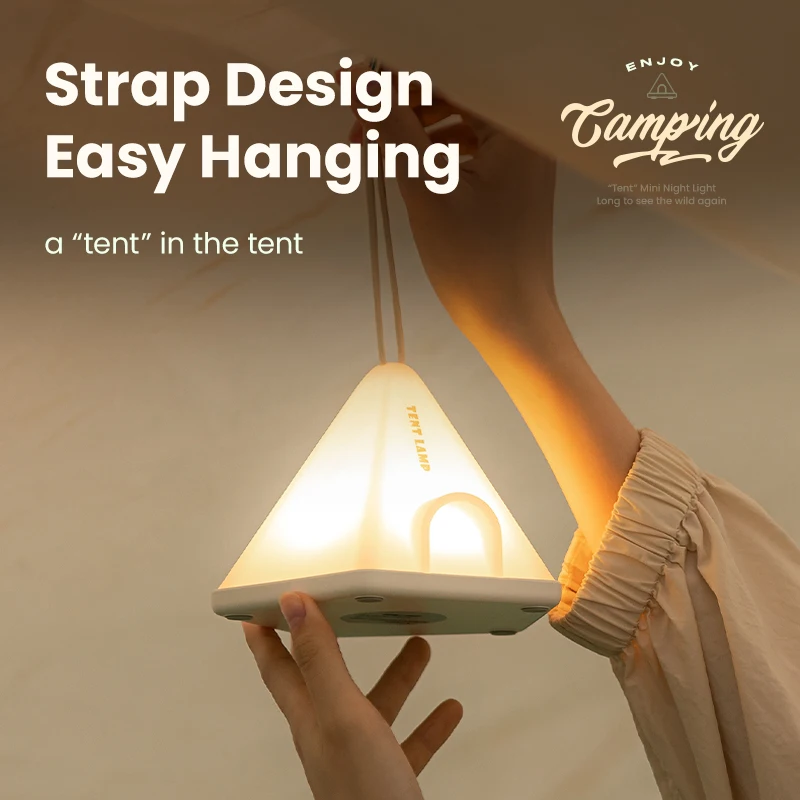 New Arrival Design 1200mah Rechargeable Book Reading Usb Hanging Timing Outdoor Camping Bed Led Light