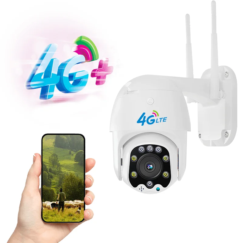 5mp 5X optical zoom Auto Tracking Security outdoor Camera cctv Ptz 4g Camera