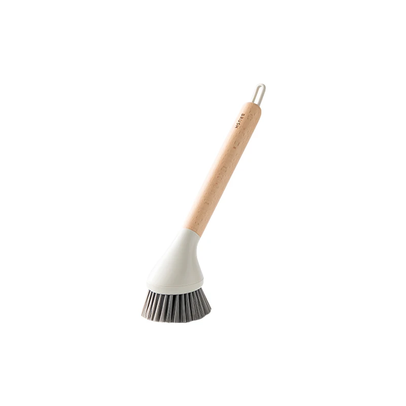 Kitchen brush beech wood handle household washing dish pot brush cleaning tool