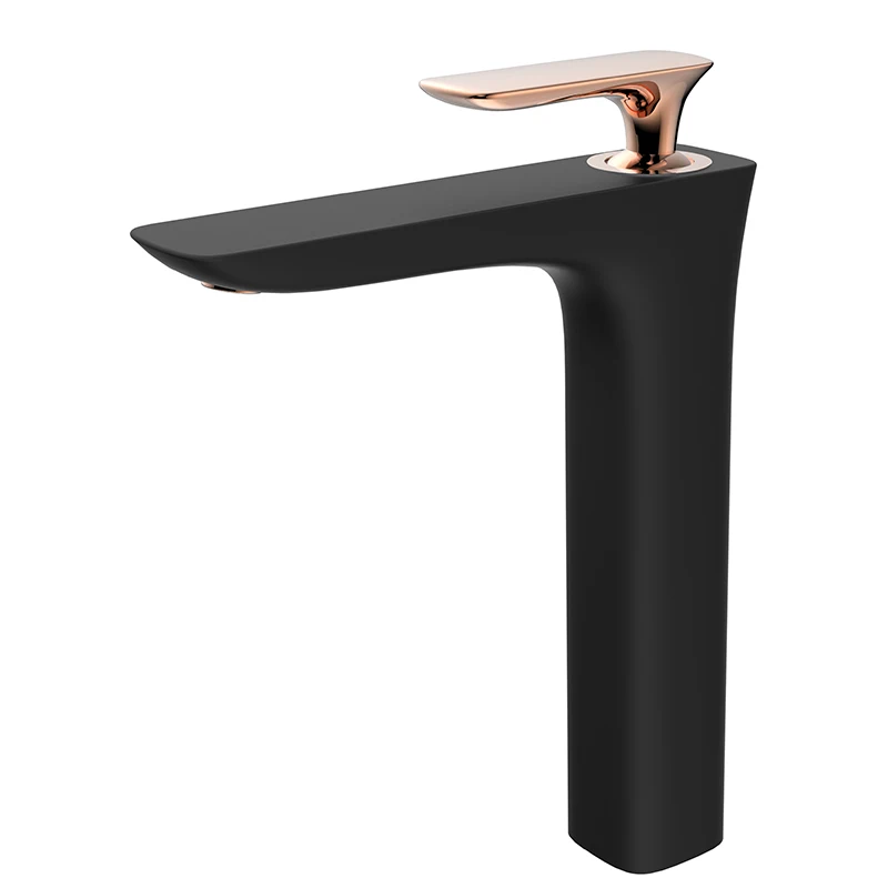 HIMARK brass bathroom vessel sink faucet torneira da bacia preta grifo lavabo negro single handle matte black basin mixer tap