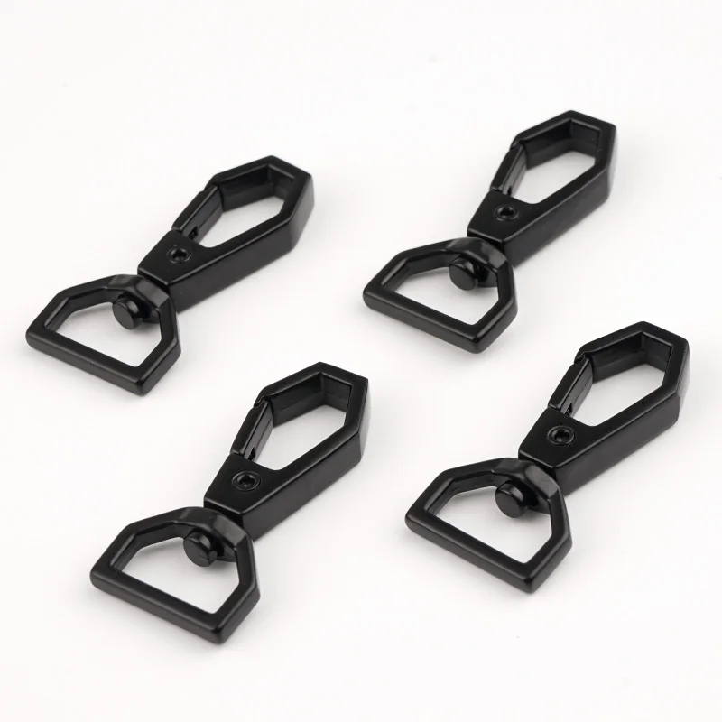 Wholesale Bag Hardware 1/2 Inch Swivel Hooks Custom Black Spring Swivel Hook 12mm Swivel Clasps Lanyard Snap Hook for Handbags