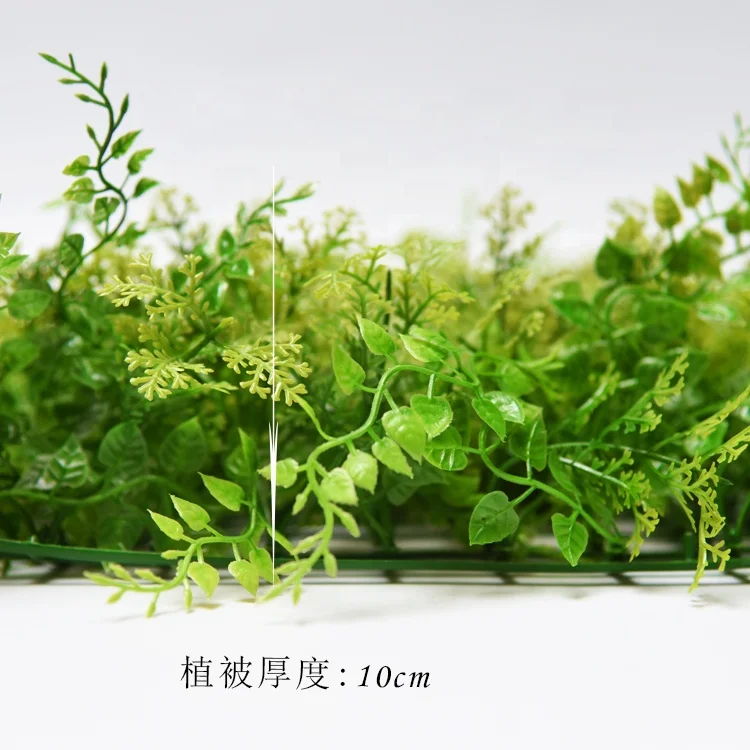 Zhangjiajie Fuyuan Пластиковая Зеленая настенная панель pteriscretica Снежинка трава коврик сетка искусственные растения газон ковер для дома