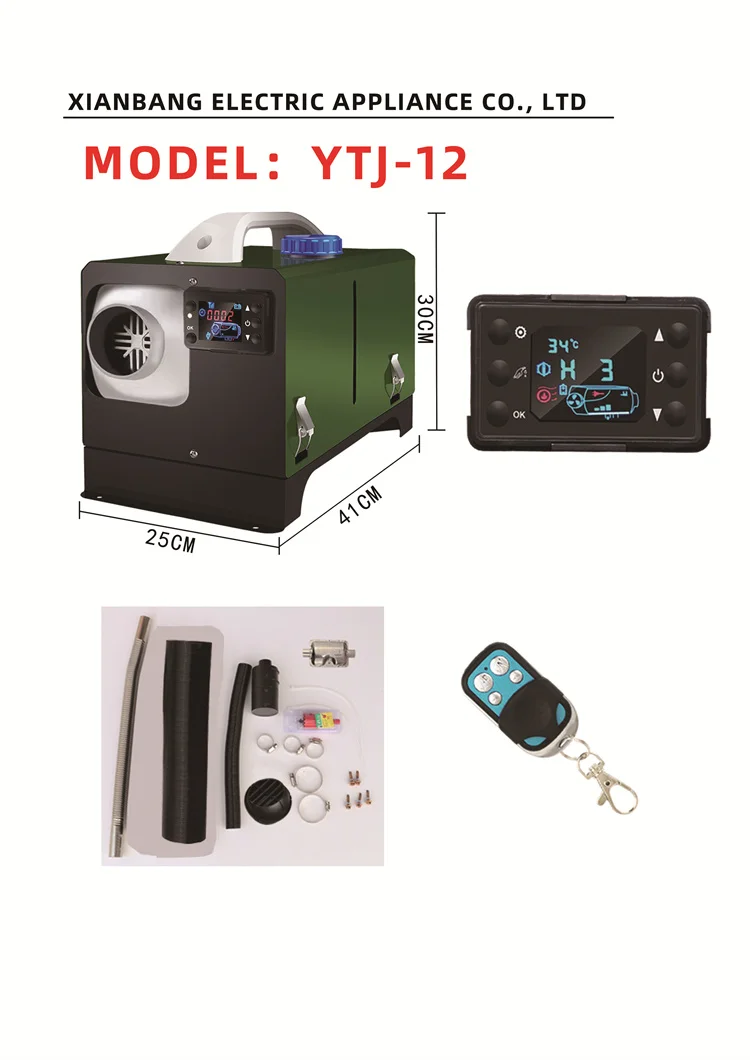 for cars, saloon cars, trucks, boats, tents, caravans and railway vehicles LCD display 8kw mikuni diesel heater