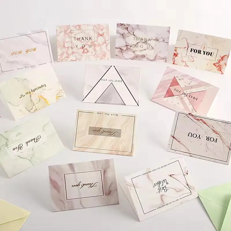 Whosale factory custom thank you card printed free design for birthday gift decoration greeting card