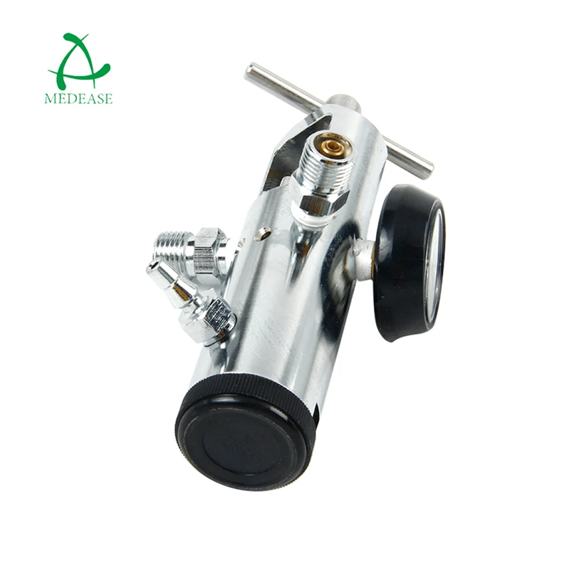 MEDEASE Brass 2Cv Cylinder Regulator Pressure Price Yoke Cga870 Brass Oxygen Regulator With Two Check Valves