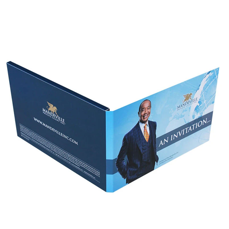 Custom 7 inch Lcd Screen Tft Video Greeting Card Advertisement Business LCD Card Video