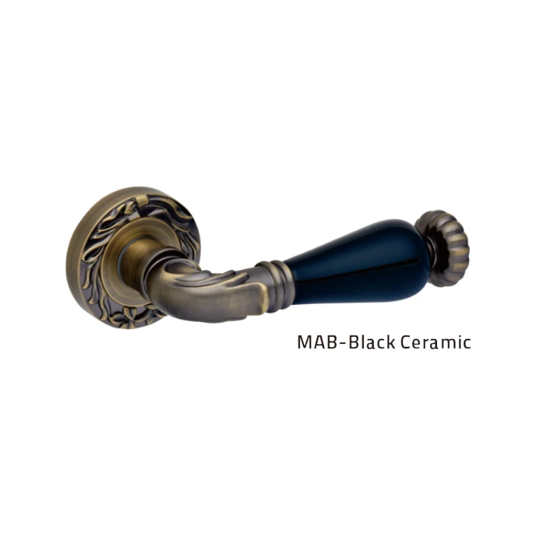 Akada Interior mortise antique types of lever brass modern luxury door handles