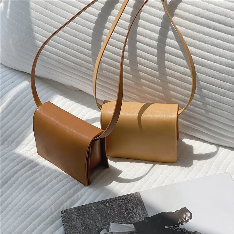 New products female fashion simple mini phone bag trend retro shoulder messenger bag solid color simple small square bag