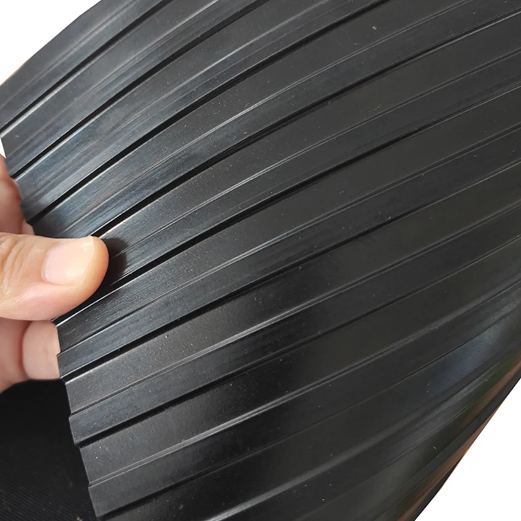 Anti slip roll mat wide stripe rubber vinyl flooring mat for vans garage floor mat workshop flooring