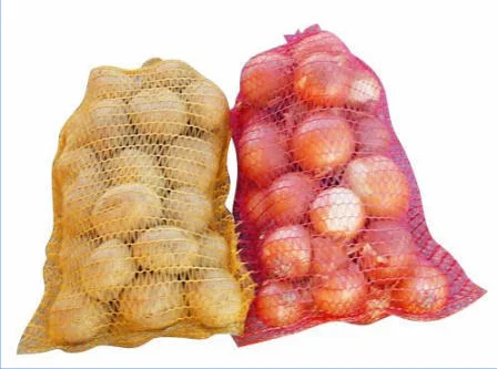 20kg 25kg 30kg Onion Potato Packing Large Mesh Bag with Drawstring