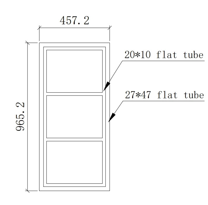 5+6A+5 mm Tempered Glass Steel Fixed Windows Simple Steel Window Grill Design