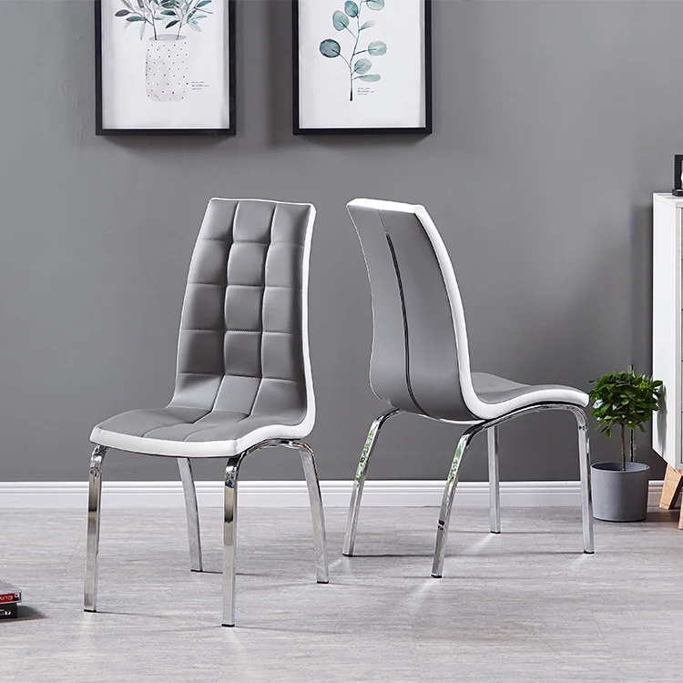 Best selling dining chair modern white leather dining chair fabric dining chair