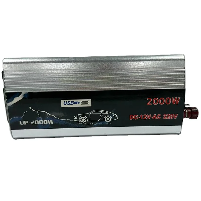 Бытовой инвертор пиковой мощности, 2000 Вт, чистый синусоидальный инвертор 12 В, 220 В, постоянного тока, переменного тока