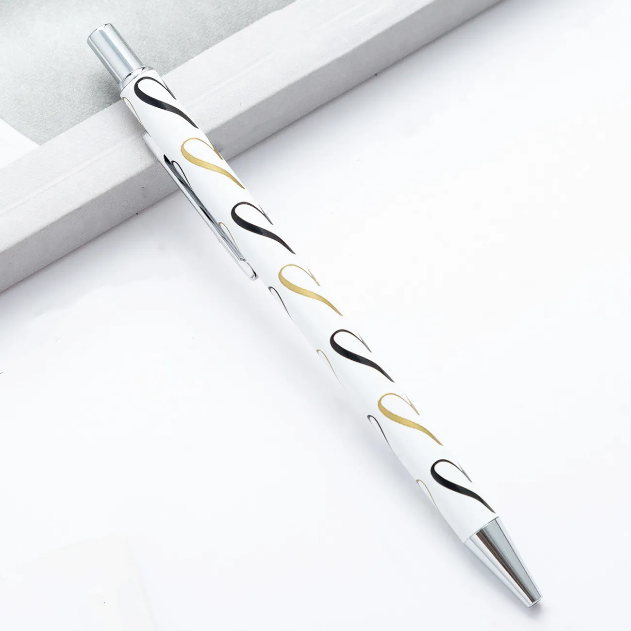 Manufacturer Promotion Luxury Gift Set Customized Metal Parker Gold Silver Clip Ballpoint Ball Pens