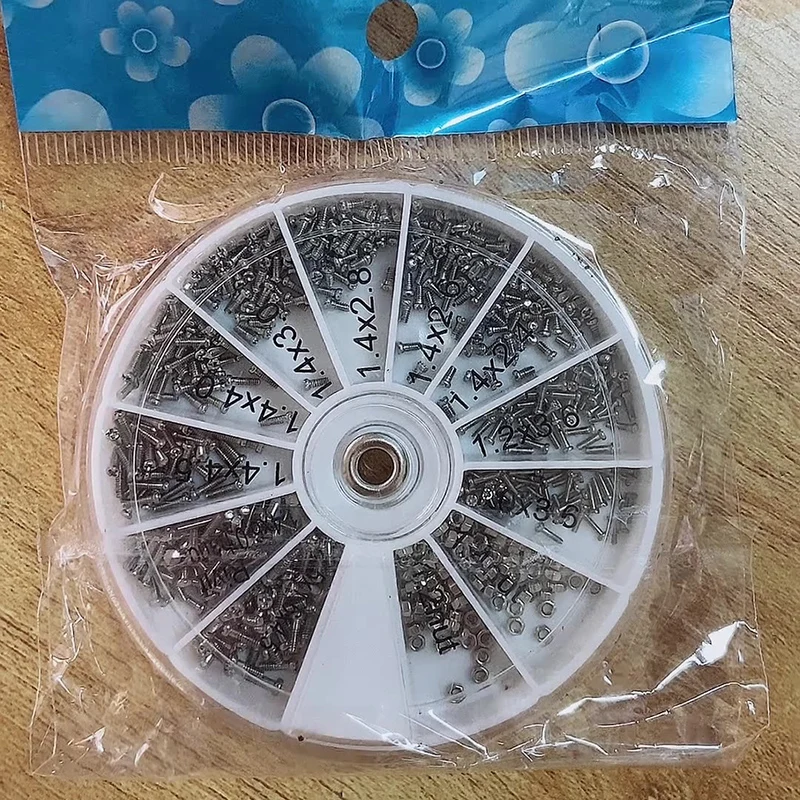 1200pcs glasses accessories screw accessory box Spectacle Home repair
