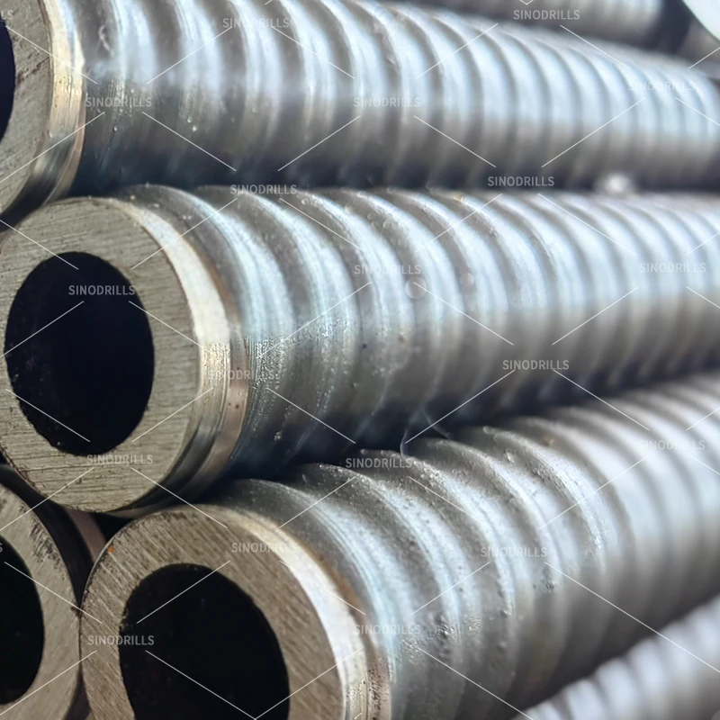 SINODRILLS SDA R38 R51 Hollow Anchor Bar Selfdrilling Drywall Anchor Rod Expansion Shell Rock Bolt