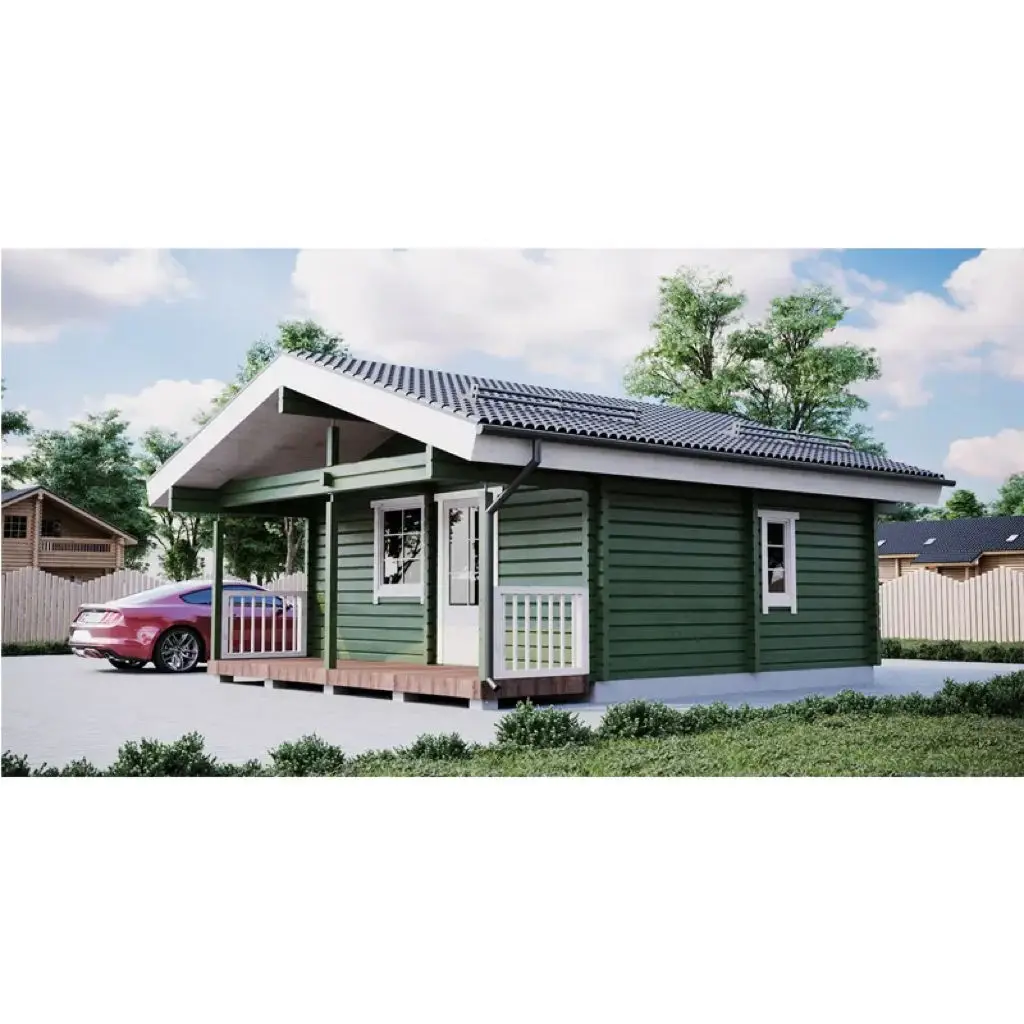 Modern Ready Made Fully Furnished Shipping Wooden House Camping Cabin Log House for Living Room