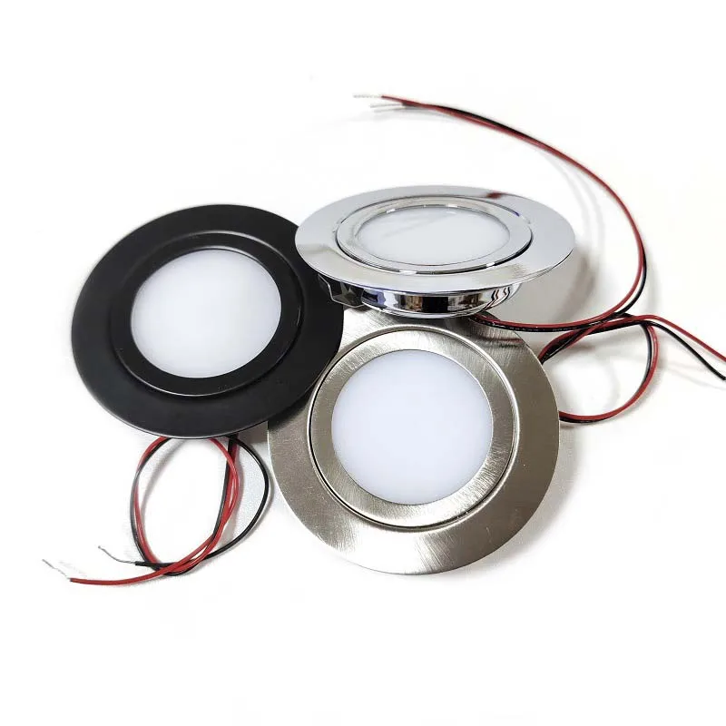 12V Stainless Steel LED Marine Courtesy Light Boat Interior Light LED Dome Lights for Boat Cabin RV Utility Yacht