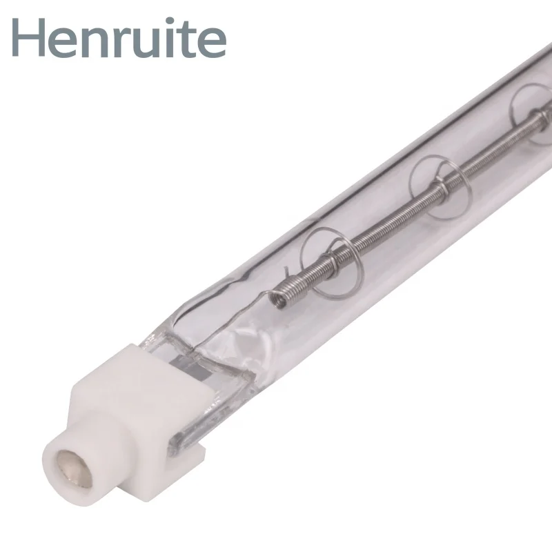 300W 535mm R7S Clear Quartz Halogen Infrared Heat Lamp CE Certified for Infrared Sauna/Cabins body care