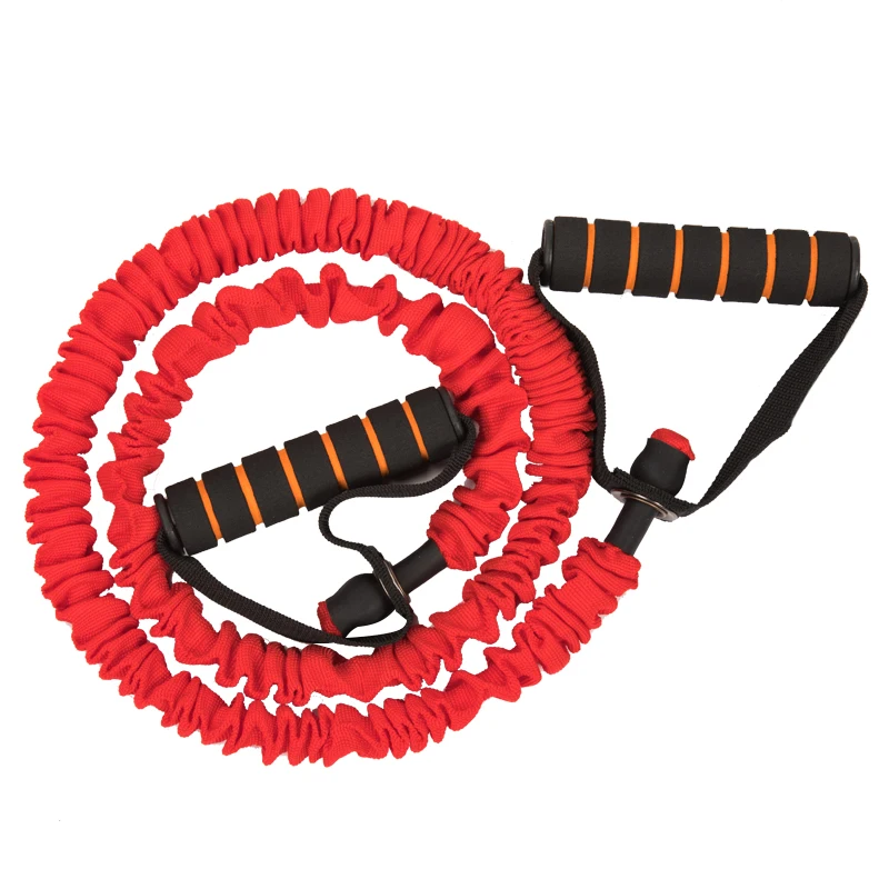 Exercise Band 4feet Battle Rope Resistance Tube With Sleeve  Elastic Fitness Pull Rope