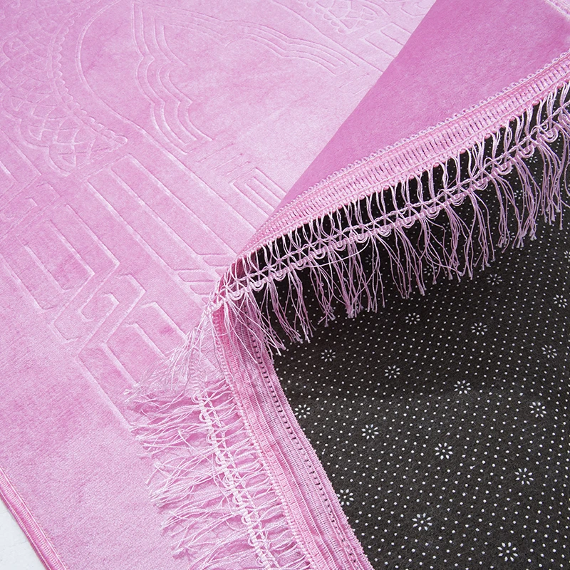 Muslim Sajadah janamaz Islamic islam Praying Mat Comfortable Machine Washable Plain turkey Non-Slip Prayer Mat