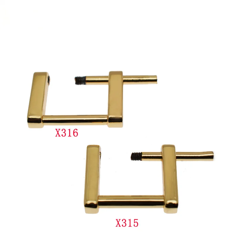wholesale  Rectangle Screw Rings Buckle Strap Connector Rectangular Shackle Screw Purse Bag Loop adjustable buckle