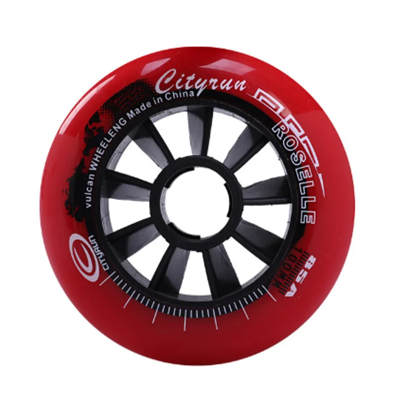 Skating speed skating wheel adult single row pu wheel red roller skating accessories competition racing wheel