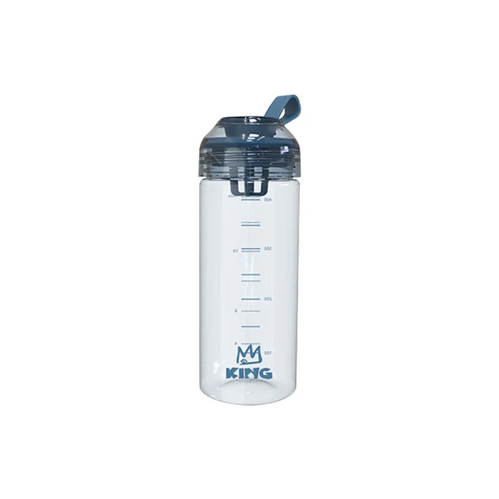 
Wholesale wide mouth 400ml blue protien shaker bottle custom logo 