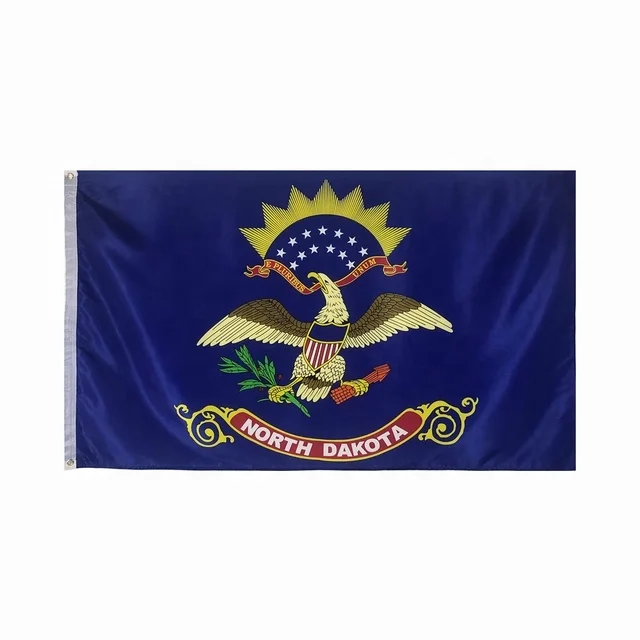 North Dakota USA State Flag 100% Polyester Country Flag with Silk Screen Printing