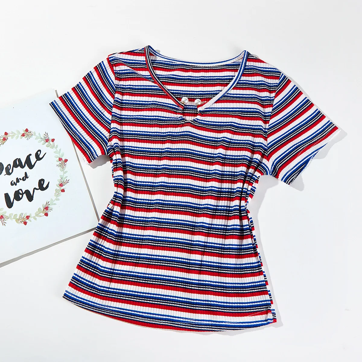 
custome made 100% cotton hight quality t-shirt wholesale knitting shirt blouse 