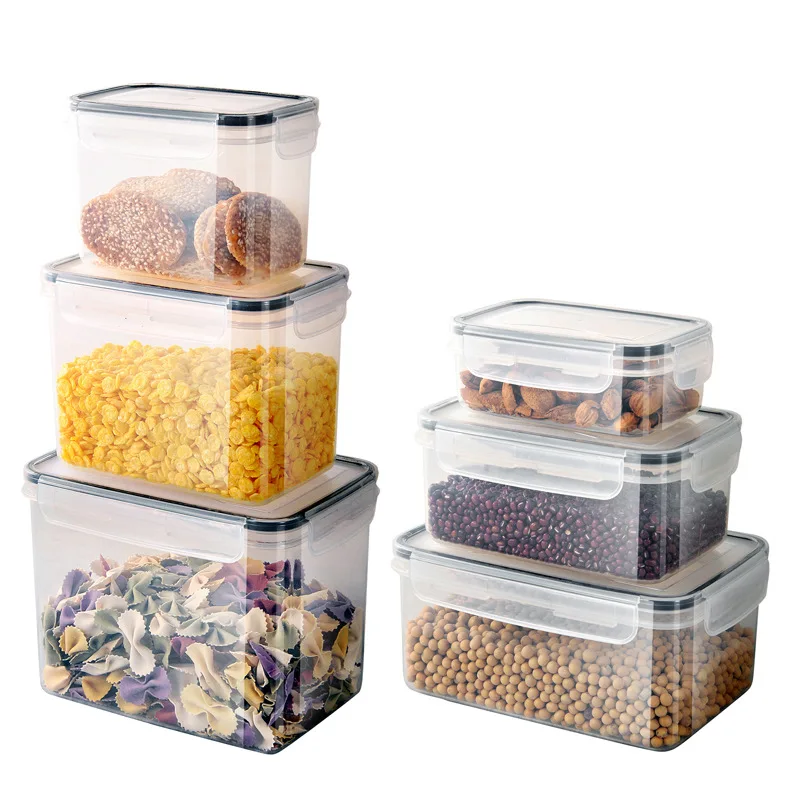 single transparent plastic nut grain food storage grain jar vacuum moisture preservation storage storage sealed jar