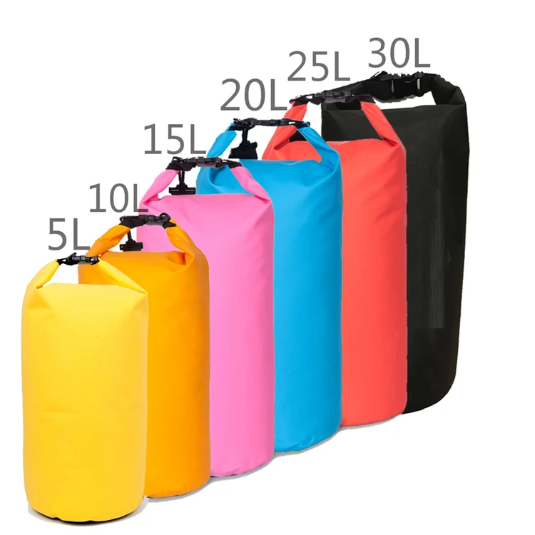 Ocean Pack Wholesale 2L 3L 5L 10L 15L 20L 30L PVC Tarpaulin Waterproof Dry Bag waterproof dry backpack
