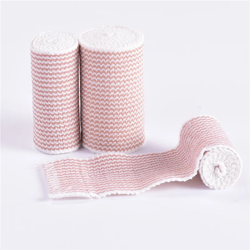 Striped Elastic Velcro Bandage Sports Tape Strapping Bandage Strap Flat Bandage