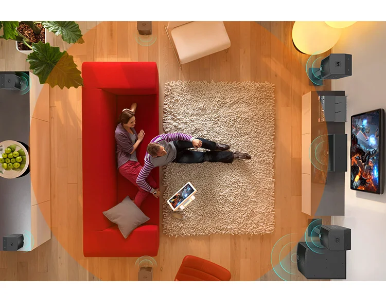 7.2 Pro Sound home theater system  Atmos Subwoofer Experience True 360 Cinema Surround with This Plug and Play Home Theater