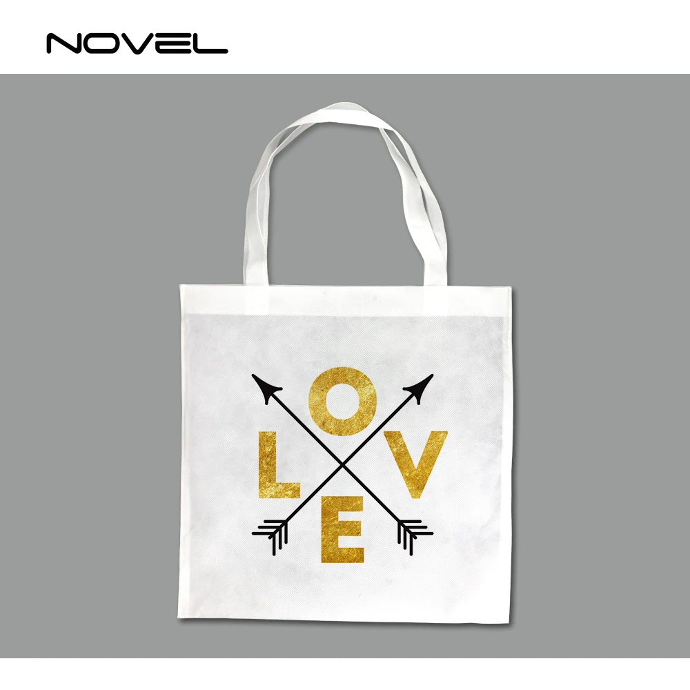 Customized Sublimation Double Side Printing Sublimate Hand Bag Tote Bag Sublimation Blank