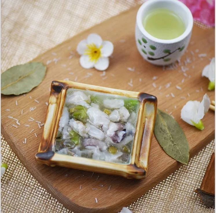 Gaishi OEM/ODM   Mustard TAKO Frozen Seasoned Baby WASABI Tako