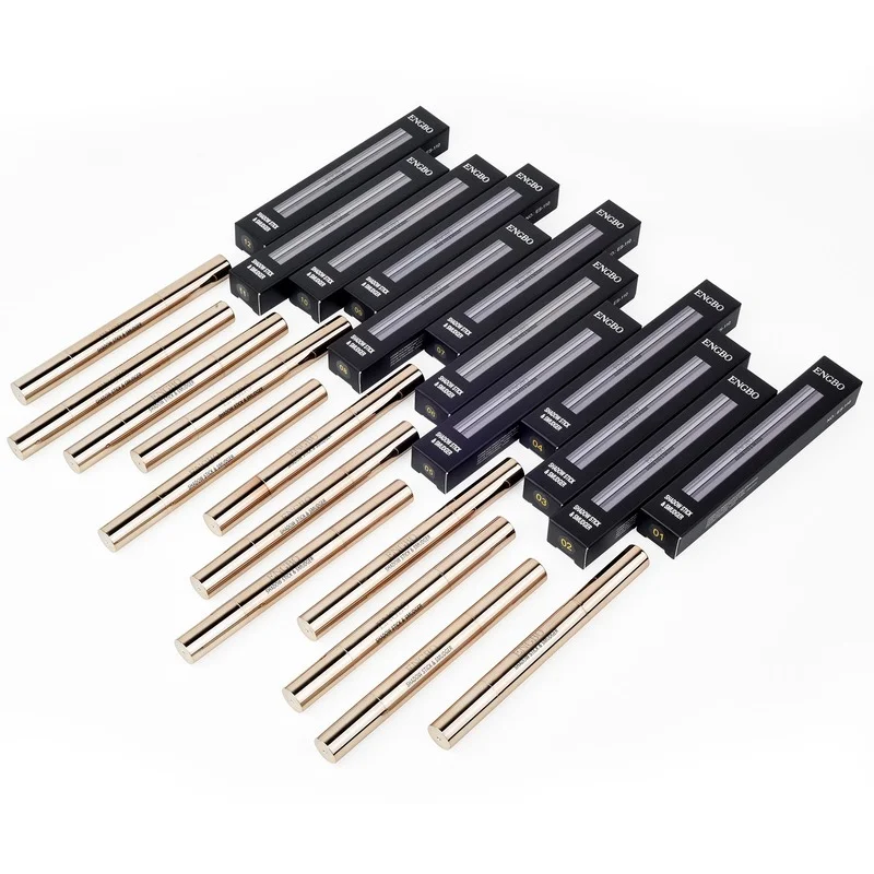 ENGBO Hot Selling Eyeshadow Stick Two Heads Single Color Highlighter Pigment Makeup Private Label