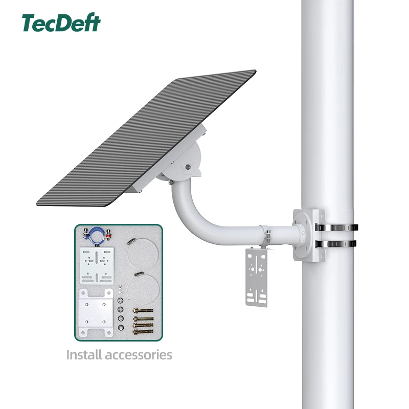 TecDeft ультратонкая безрамочная солнечная панель с высокой скоростью преобразования монокристаллический кремниевый источник питания Солнечная беспроводная уличная Wi-Fi