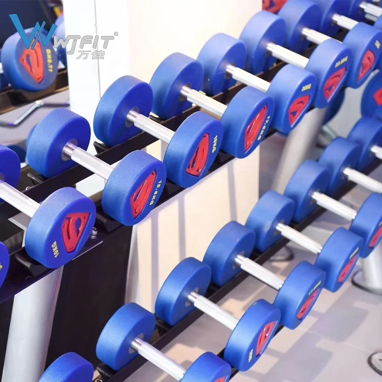 Factory Price Round Urethane Dumbbell KG Home Gym Weightlifting Fitness Gym Weights Dumbbell Set