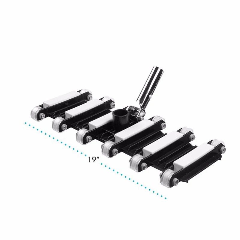 19 inch Deluxe Black Cleaner Vacuum Head Swimming Pool Cleaning Head with 12 Wheels