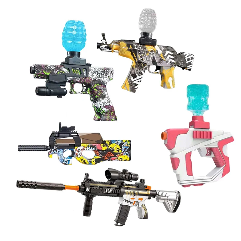 2022 M416 P90 AKM47 Outdoor Toy Electric Gel Water Ball Gun Water Gel Beads Blaster Gun For Fun