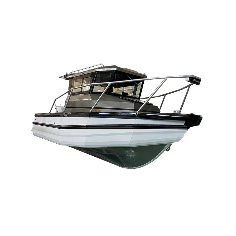 Gospel aluminum boat 6.85m/23ft Easy Craft Cabin Cruiser welded aluminum fishing boat with walkaround & handbasin & gas stove
